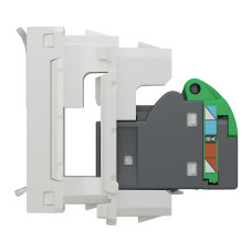 Розетка комп'ютерна Cat.6 FTP 1-модульна прихована біла Schneider Electric Unica New