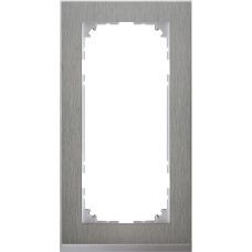 Рамка 2-місна сталь Schneider Electric Merten System M-Pure