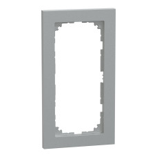 Рамка 2-местная алюминий Schneider Electric Merten System M-Pure, MEG4025-3660