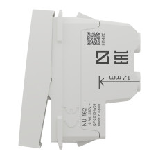 Выключатель 2-полюсный 16А 1-модульный белый Schneider Electric Unica New