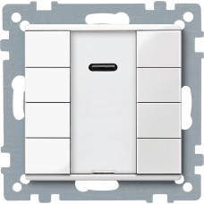 Выключатель с ИК-приёмником полярно-белый Schneider Electric KNX