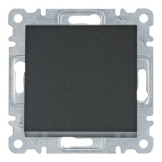 Выключатель 10AX 1-полюсный 230В чёрный Hager Lumina