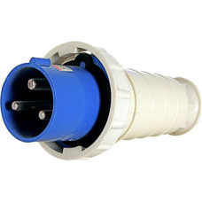 Вилка 2P+PE 63А 220В IP67 переносная синяя E.NEXT, p011003
