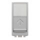 Розетка компьютерная Cat.5e UTP 1-модульная скрытая алюминий Schneider Electric Unica New