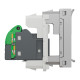 Розетка компьютерная Cat.5e UTP 1-модульная скрытая алюминий Schneider Electric Unica New