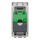 Розетка компьютерная Cat.5e UTP 1-модульная скрытая алюминий Schneider Electric Unica New