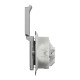 Розетка 1-местная с заземлением IP44 алюминий Schneider Electric Sedna Design
