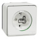 Розетка 1-местная с заземлением IP55 белая Schneider Electric Mureva S, MUR39012