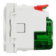 Розетка 1-местная с заземлением со шторками с USB 5 Вт белая Schneider Electric Unica New