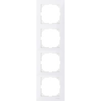Рамка 4-местная полярно-белая/белая Schneider Electric Merten System M-Pure, MTN4040-3619