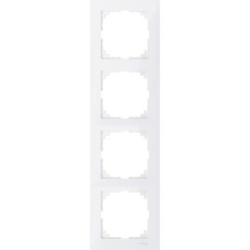 Рамка 4-місна полярно-біла/біла Schneider Electric Merten System M-Pure, MTN4040-3619