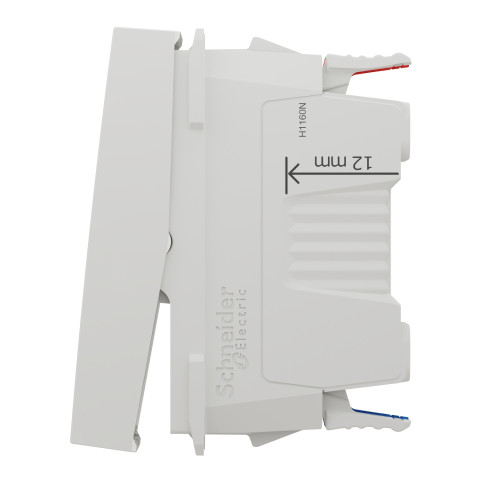 Выключатель 1-клавишный проходной белый Schneider Electric Unica New, NU310318S