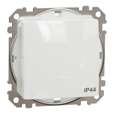 Выключатель 1-клавишный IP44 скрытый белый Schneider Electric Sedna Design