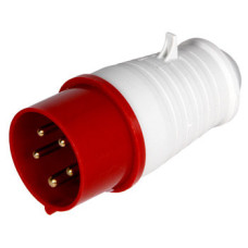 Вилка 3P+N+PE 32А 380В IP44 переносная красная E.NEXT, p011008