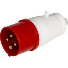 Вилка 3P+PE 16А 380В IP44 переносная красная E.NEXT, p011004