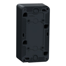 Монтажна коробка вертикальна 2-місна IP55 накладна чорна Schneider Electric Mureva S