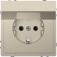 Розетка 1-местная с заземлением сахара Schneider Electric Merten D-Life, MTN2310-6033