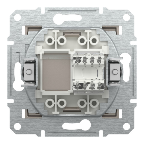 Розетка компьютерная Cat.6 UTP скрытая бронза Schneider Electric Asfora