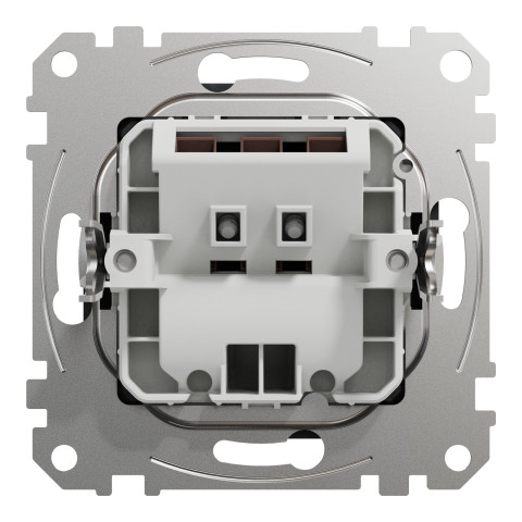 Розетка с кабелем чёрная Schneider Electric Sedna Design