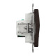 Розетка 2-местная компьютерная RJ-45 скрытая венге Schneider Electric Sedna Elements