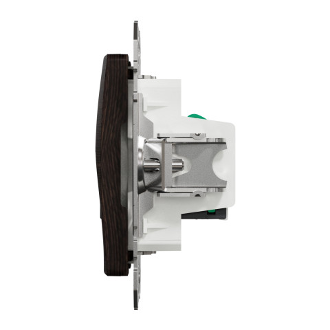 Розетка 2-местная компьютерная RJ-45 скрытая венге Schneider Electric Sedna Elements
