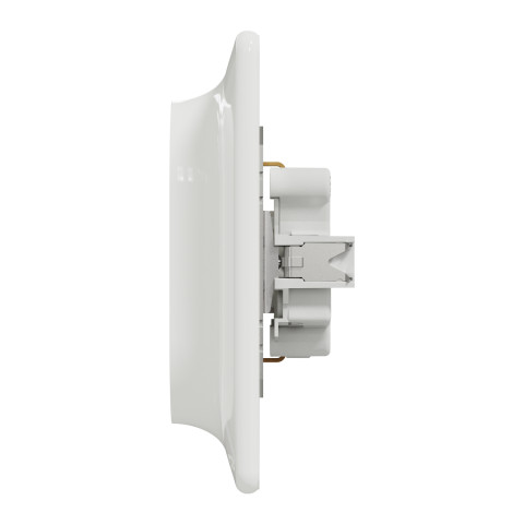 Розетка 2-местная с заземлением со шторками скрытая белая Schneider Electric Sedna Design