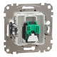Розетка 1-местная компьютерная RJ-45 скрытая алюминий Schneider Electric Sedna Design