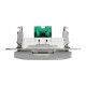 Розетка 1-местная компьютерная RJ-45 скрытая алюминий Schneider Electric Sedna Design