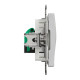 Розетка 1-местная компьютерная RJ-45 скрытая алюминий Schneider Electric Sedna Design