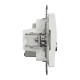 Розетка 1-местная компьютерная TV RJ-45 скрытая белая Schneider Electric Sedna Design