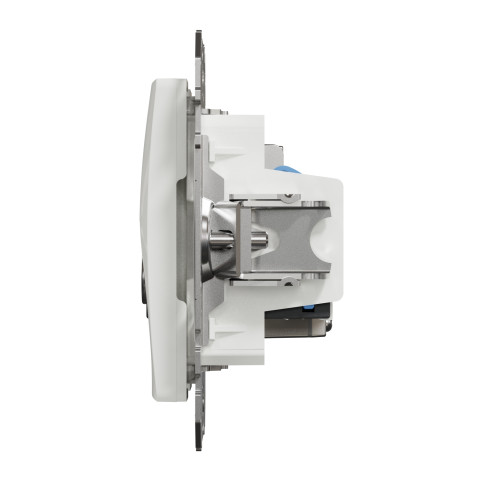 Розетка 1-местная компьютерная TV RJ-45 скрытая белая Schneider Electric Sedna Design