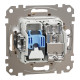 Розетка 1-местная компьютерная TV RJ-45 скрытая бежевая Schneider Electric Sedna Design