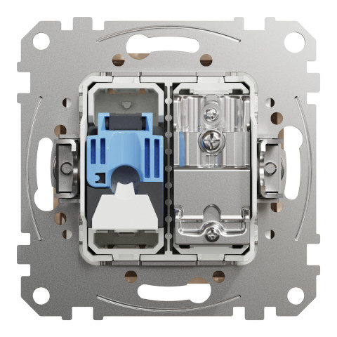 Розетка 1-местная компьютерная TV RJ-45 скрытая бежевая Schneider Electric Sedna Design