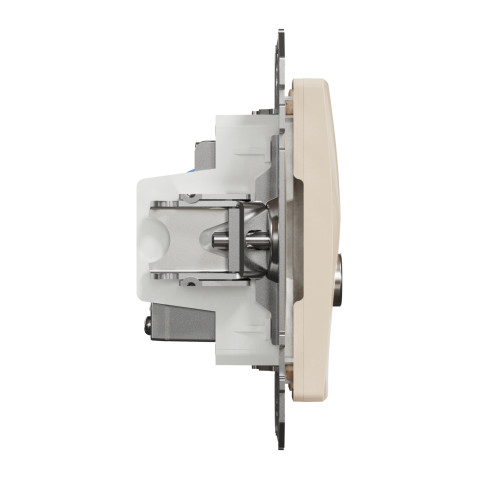 Розетка 1-местная компьютерная TV RJ-45 скрытая бежевая Schneider Electric Sedna Design