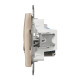 Розетка 1-местная компьютерная TV RJ-45 скрытая бежевая Schneider Electric Sedna Design