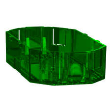 Крышка 2-модульная зелёная Schneider Electric Unica System+