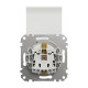 Розетка 1-местная с заземлением белая Schneider Electric Sedna Design