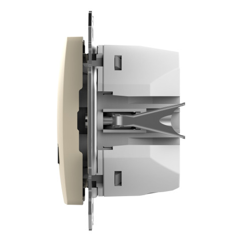Розетка 1-местная с USB Type-A + Type-C 45 Вт 3А бежевая Schneider Electric Sedna Design