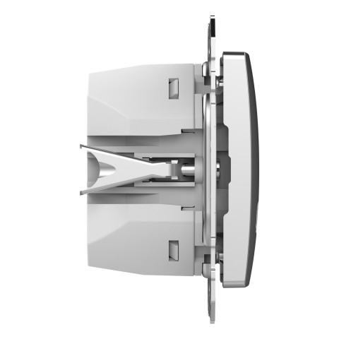 Розетка 1-местная с USB Type-A + Type-C 45 Вт 3А алюминий Schneider Electric Sedna Design