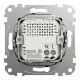 Розетка 1-місна з USB Type-A + Type-C 4А прихована чорна Schneider Electric Sedna Design
