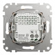 Розетка 1-местная с USB Type-A + Type-C 4А скрытая бежевая Schneider Electric Sedna Design
