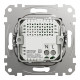 Розетка 1-місна з USB Type-A + Type-C 4А алюміній Schneider Electric Sedna Design