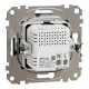Розетка 1-місна з USB Type-A + Type-A 1А прихована чорна Schneider Electric Sedna Design