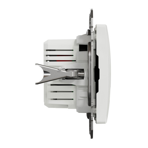 Розетка 1-местная с USB Type-A + Type-A 1А скрытая белая Schneider Electric Sedna Design
