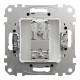 Розетка 1-местная оконечная TV скрытая чёрная Schneider Electric Sedna Design
