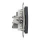 Розетка 1-местная оконечная TV скрытая чёрная Schneider Electric Sedna Design