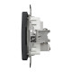 Розетка 1-местная оконечная TV скрытая чёрная Schneider Electric Sedna Design