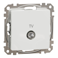 Розетка 1-местная оконечная TV скрытая белая Schneider Electric Sedna Design