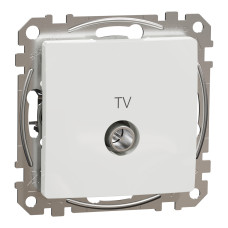Розетка 1-местная оконечная TV скрытая белая Schneider Electric Sedna Design
