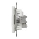 Розетка 1-местная оконечная TV скрытая белая Schneider Electric Sedna Design